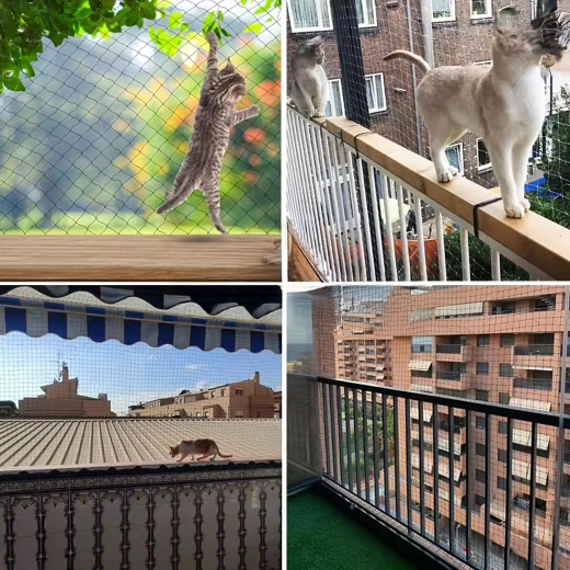 Protección para el balcón y seguridad para gatos