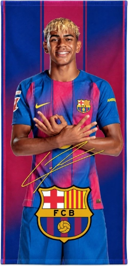 Toalla de secado rápido del FC Barcelona Lamine Yamal 70 × 140 cm