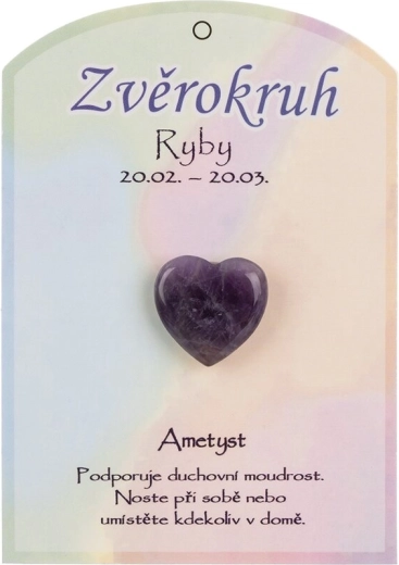 Corazón de amatista Piscis