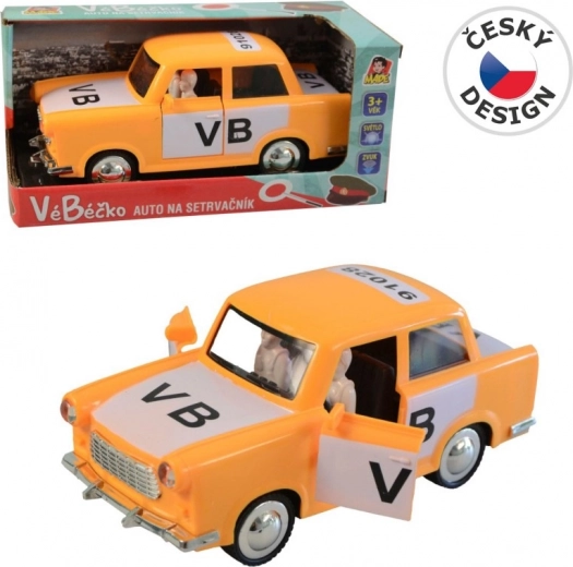 Coche retro VéBéčko con mecanismo de inercia 17 cm