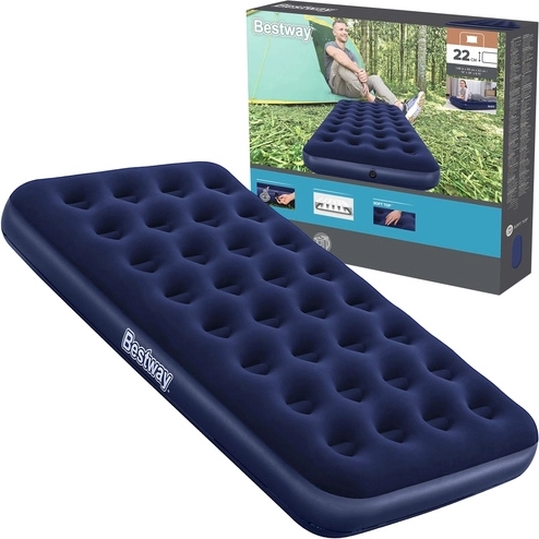 Cama hinchable individual BESTWAY con superficie aterciopelada