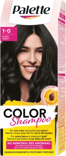 Champú colorante Palette 1-0 negro 50 ml