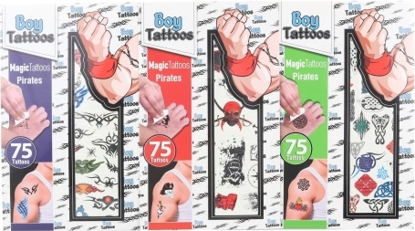 Set de tatuajes temporales para chicos