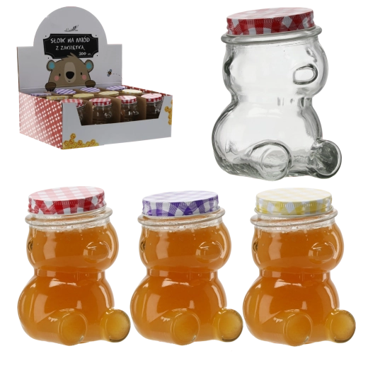 Tarro osito con tapa de rosca 300 ml