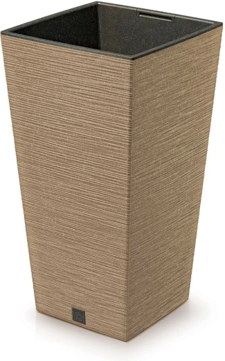 Maceta con inserto Furu Square Eco Wood 39,5 cm – naturo