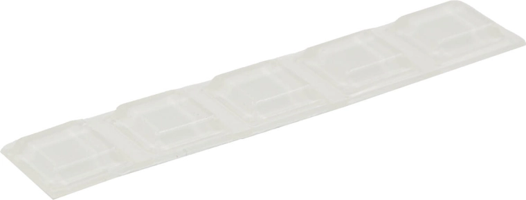 Tope autoadhesivo transparente cuadrado 12,7 × 12,7 × 3 mm, set de 5 uds