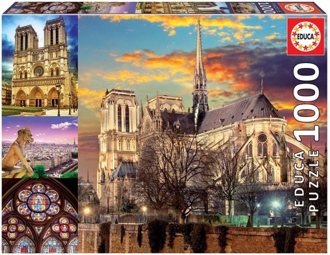 Puzzle Notre Dame collage de 1000 piezas