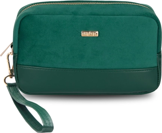 Neceser cosmético verde EMILY Velvet