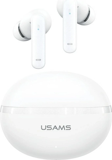 Auriculares inalámbricos USAMS Echo E02 TWS con ANC y ENC – blancos