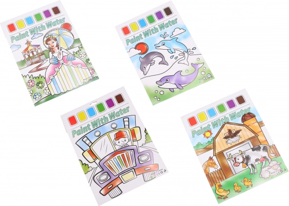 Set creativo de pintura con acuarelas – 6 colores y pincel