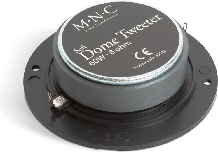 Potencia de 60 W e impedancia de 8 ohmios