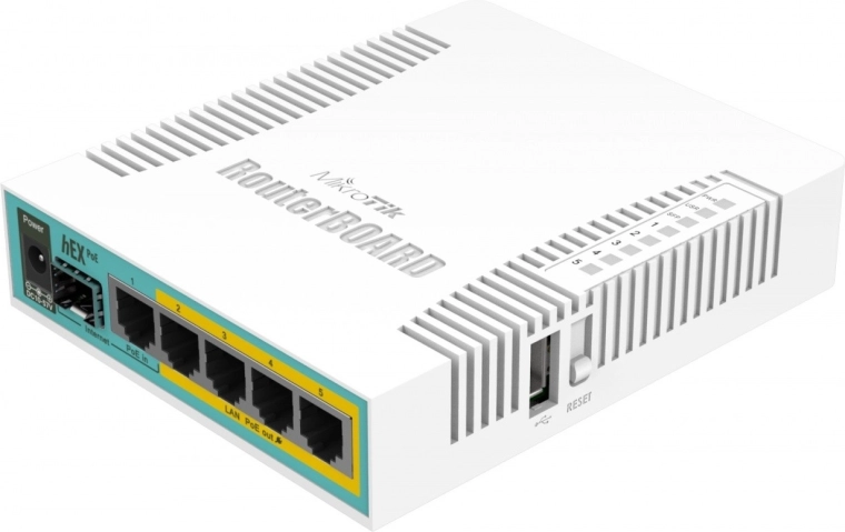 MikroTik RouterBOARD hEX PoE router gigabit