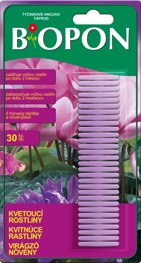 BOPON fertilizante en barritas para plantas con flor 30 uds.