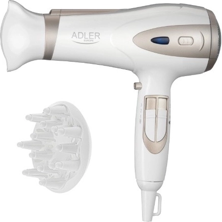 Secador de pelo Adler con ionización y difusor