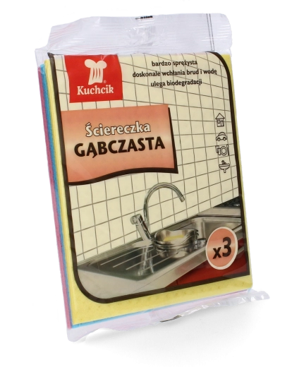 Paños de esponja Kuchsik, 100% celulosa, 3 uds