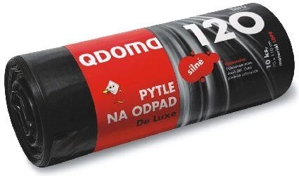 Bolsas de basura resistentes 120 l, negras, 70 × 110 cm (10 uds.)