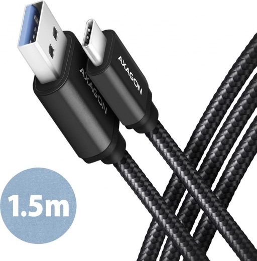 Cable USB-C a USB-A 1,5 m USB 3.2 Gen 1 3A ALU trenzado