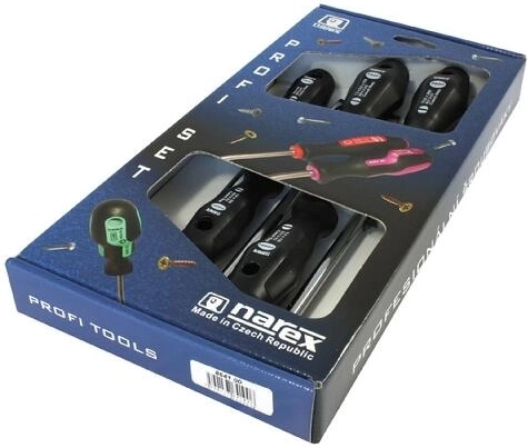 Juego de destornilladores planos PROFI, 5 piezas
