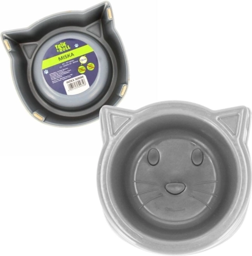 Cuenco gris para mascotas