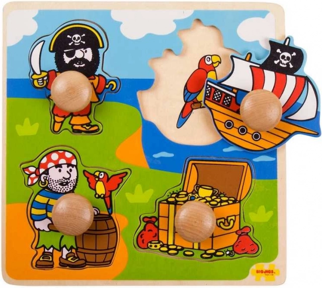Puzzle encajable Piratas de Bigjigs Toys