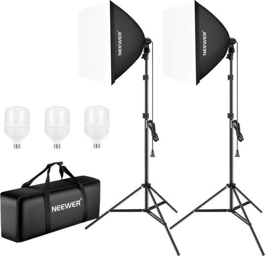 Kit de iluminación de estudio NEEWER NK200 con softboxes