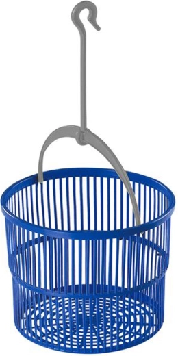 Cesta para pinzas de la ropa con gancho 19 × 19 cm
