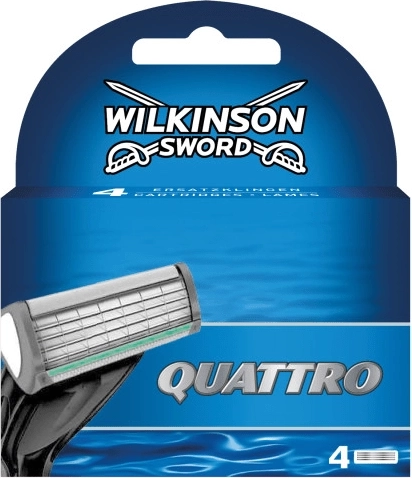 Cabezales de afeitado de repuesto WILKINSON QUATTRO, 4 uds.