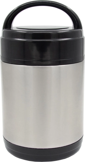 Termo para comida de acero inoxidable con funda térmica y recipientes 1,0 l