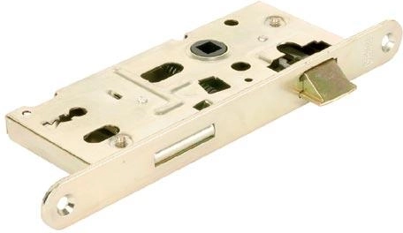 Cerradura de embutir K103 72/60 derecha/izquierda, zinc blanco, 1 llave