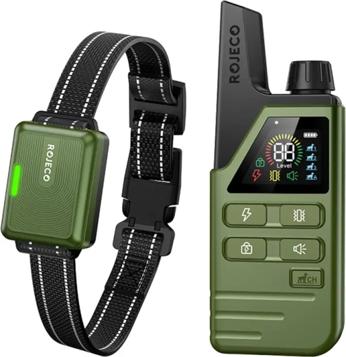 Collar de adiestramiento Rojeco DOG800 verde