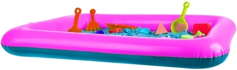 Juego más limpio gracias al arenero hinchable