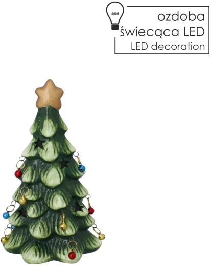 Árbol decorativo navideño con iluminación LED