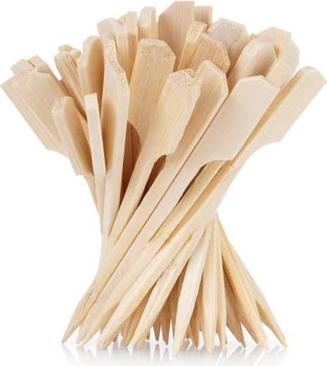 Palillos de cóctel de bambú 9 cm, 50 uds