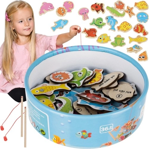 Juego magnético de pesca de pececitos Maxy (25 piezas)
