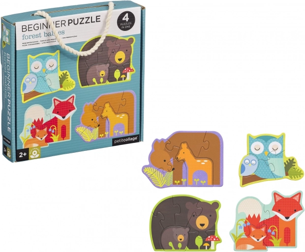 Petit Collage primeros puzzles - Animales del bosque