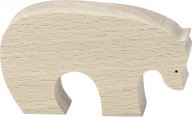 Figura de madera de oso