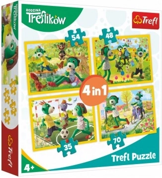 Puzle 4 en 1 Familia TREFLÍKŮ