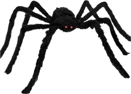 Decoración de araña peluda de Halloween Ruhhy 50 cm - 1 unidad
