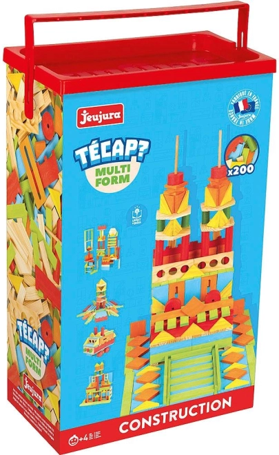 Juego de construcción de madera Jeujura Técap Multiform 200 piezas