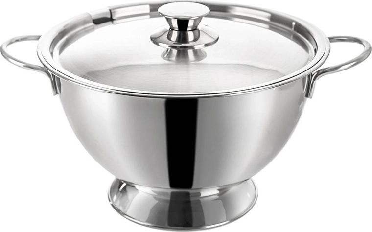 Sopera de acero inoxidable con tapa Orion 4,5 l