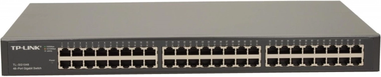 Switch gigabit de 48 puertos TP-Link TL-SG1048 para uso en rack y sobremesa