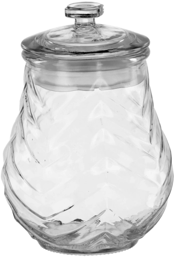 Tarro de vidrio para alimentos 1 l con tapa de vidrio
