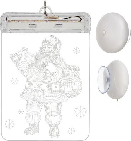 Vitrina LED 3D – árbol de Navidad – San Nicolás