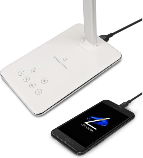 Carga inalámbrica Qi y salida USB