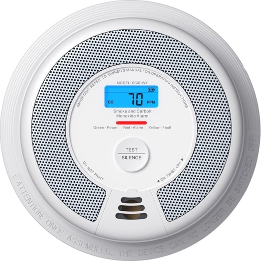 X-Sense detector inteligente Wi‑Fi de humo y monóxido de carbono