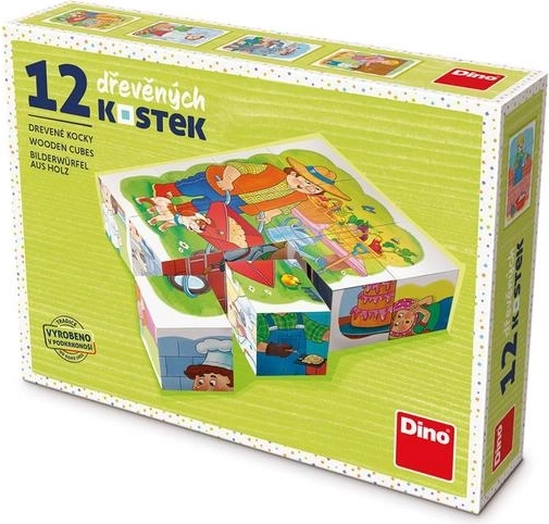 Cubos educativos Dino Profesiones - set de 12 cubos