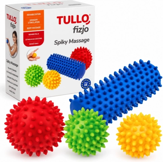 Set de masaje Tullo con protuberancias, 4 piezas