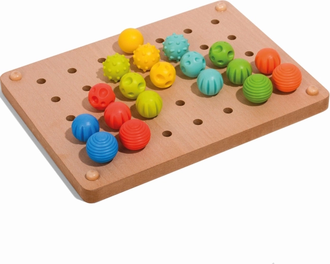 Clavijas táctiles de colores vivos