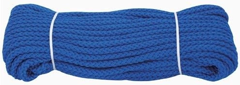 Cuerda trenzada de polipropileno sin alma de 6 mm, multicolor, 20 m