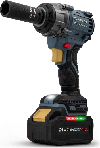 Agarre ergonómico y control de energía